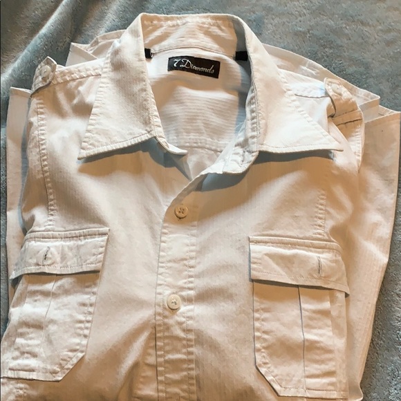 7 diamond light blue shirt - Picture 2 of 3